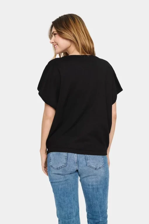Saint Tropez Milasz SS Pullover Black