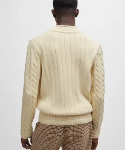 Hugo Sacoss Cable Knit Light Beige