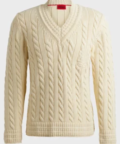 Hugo Sacoss Cable Knit Light Beige