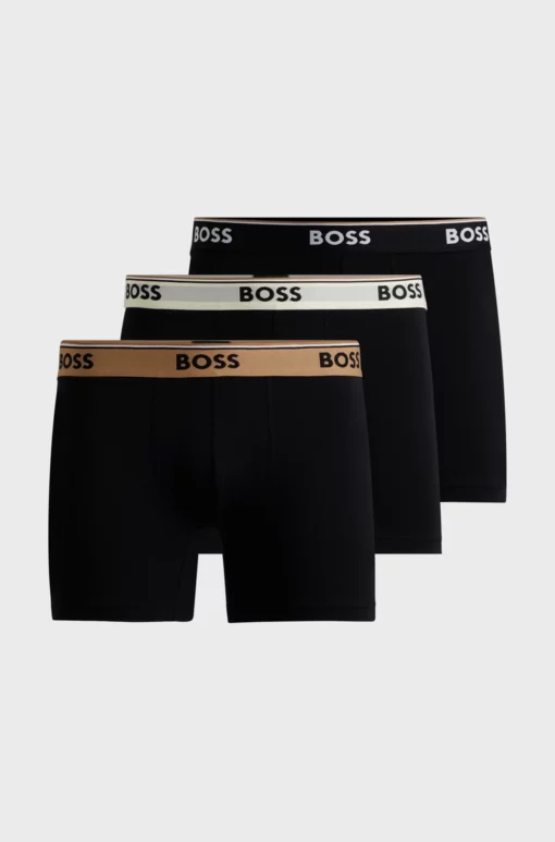 Boss 3-Pack Logo Boxers Black
