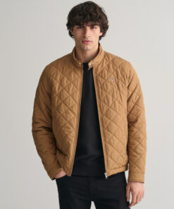 Gant Quilted Windcheater Jacket Roasted Walnut