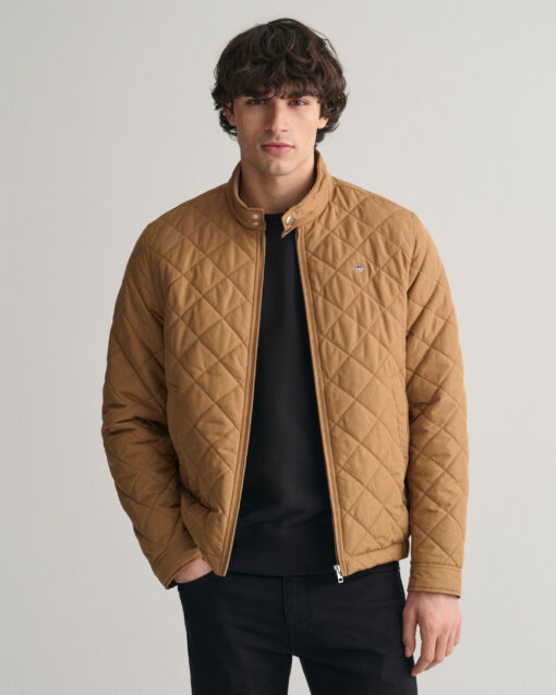 Gant Quilted Windcheater Jacket Roasted Walnut