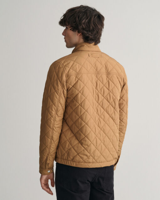 Gant Quilted Windcheater Jacket Roasted Walnut
