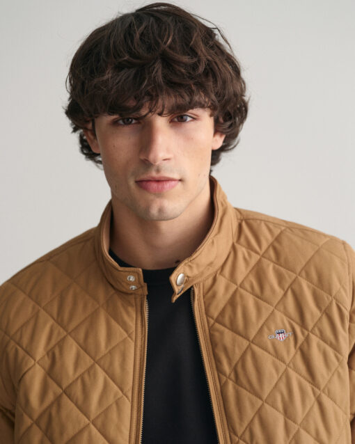 Gant Quilted Windcheater Jacket Roasted Walnut