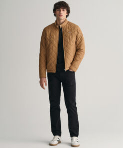 Gant Quilted Windcheater Jacket Roasted Walnut