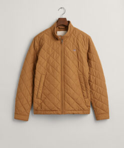 Gant Quilted Windcheater Jacket Roasted Walnut