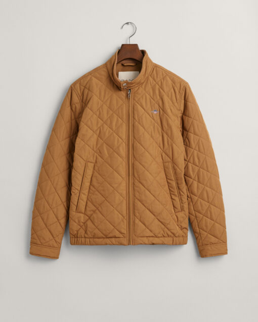 Gant Quilted Windcheater Jacket Roasted Walnut