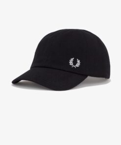 Fred Perry Classic Piqué Cap Black/Snow White