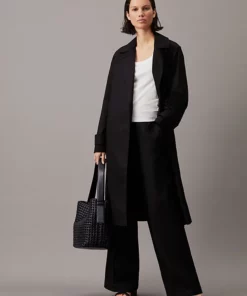 Calvin Klein Braided Tote Bag Black