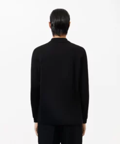 Lacoste Original L.12.12 Long Sleeve Cotton Polo Shirt Black
