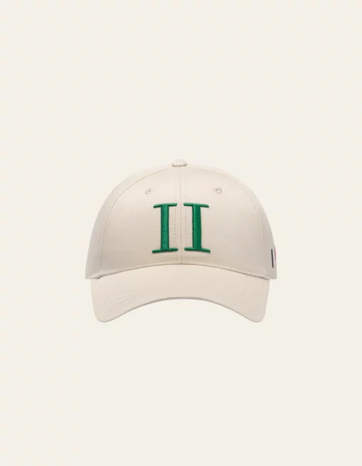 Les Deux Encore Organic Baseball Cap Ivory/Vintage Green