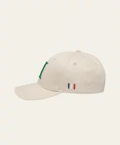 Les Deux Encore Organic Baseball Cap Ivory/Vintage Green