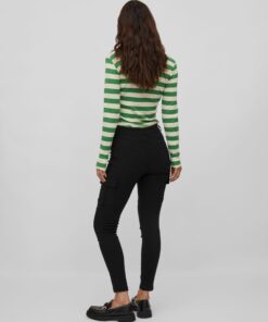 Vila Cargo 7/8 Pants Black