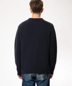 Nudie Jeans August Rib Wool Navy