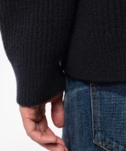 Nudie Jeans August Rib Wool Navy