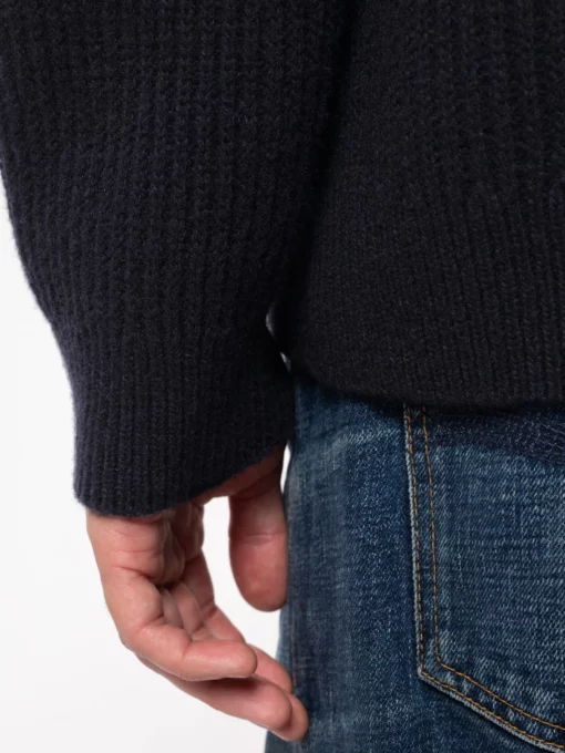 Nudie Jeans August Rib Wool Navy