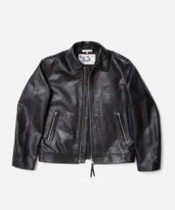 Nudie Jeans Eddy Rider Leather Jacket Black