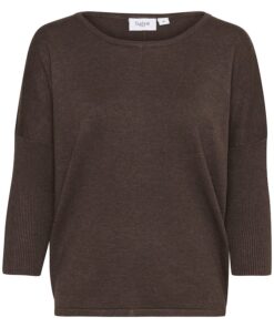 Saint Tropez Milasz Pullover Dark Oak Melange