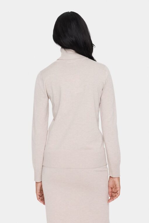 Saint Tropez Milasz Rollneck Pullover Gray Morn Melange