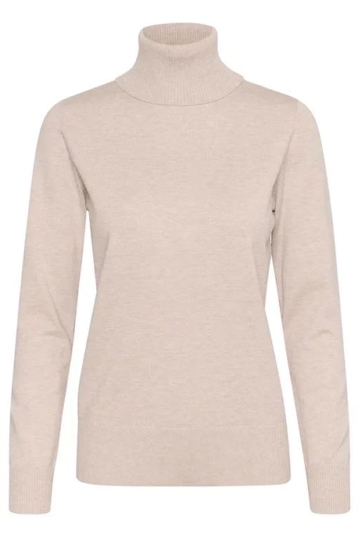 Saint Tropez Milasz Rollneck Pullover Gray Morn Melange