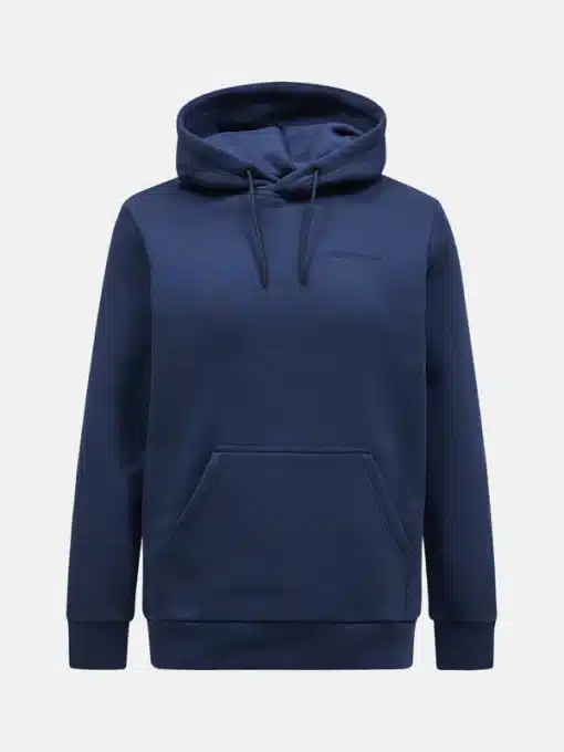 Peak Performance Original Small Logo Hood Men Blue Shadow