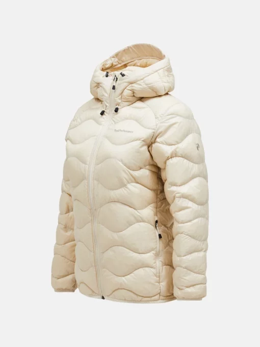 Peak Performance Helium Down Hood Jacket Women Sand Fog