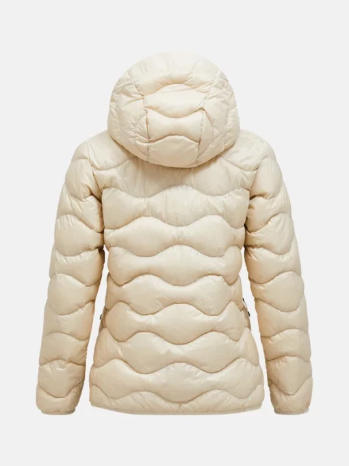 Peak Performance Helium Down Hood Jacket Women Sand Fog
