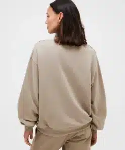 Peak Performance Cotton Terry Crew Women Avid Beige