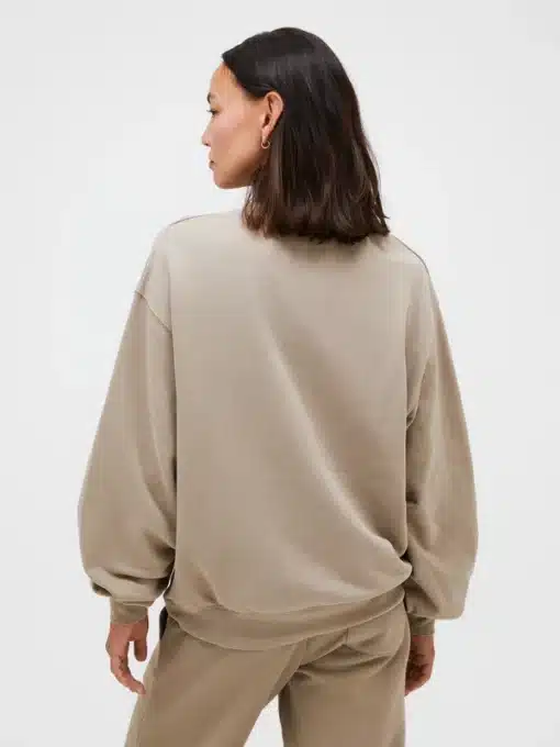 Peak Performance Cotton Terry Crew Women Avid Beige