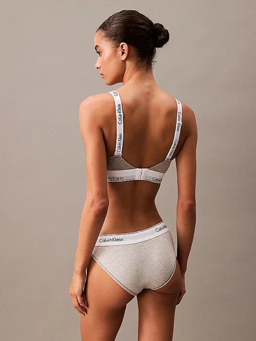Calvin Klein Modern Cotton Light Bralette Grey Heather