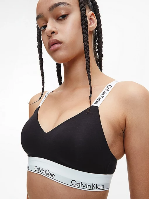 Calvin Klein Modern Cotton Light Bralette Black