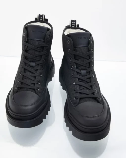 Sneaky Steve Kamiki Hi Winter U Shoes Black