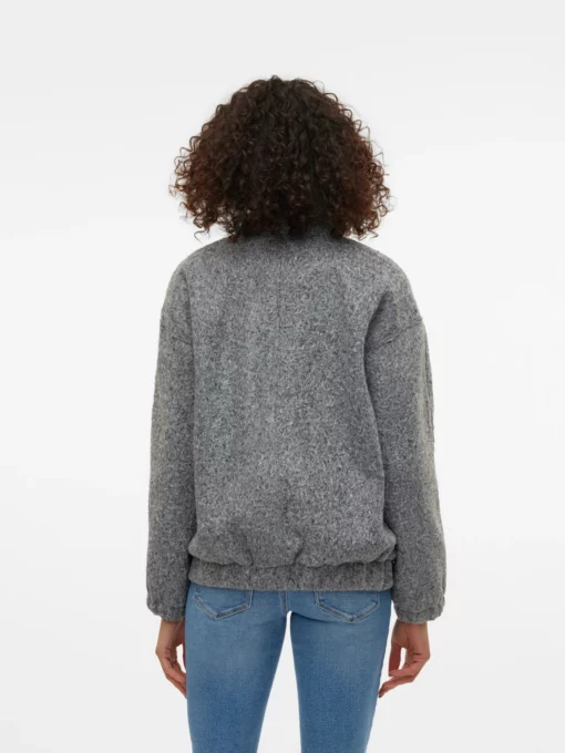 Vero Moda Amber Elite Bomber Jakcet Medium Grey Melange