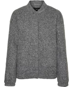 Vero Moda Amber Elite Bomber Jakcet Medium Grey Melange