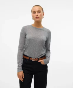 Vero Moda Isadora Pullover Medium Grey Melange