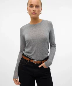 Vero Moda Isadora Pullover Medium Grey Melange