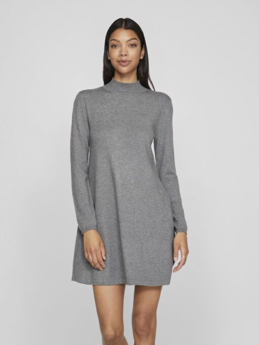 Vila Comfy A-line Dress Medium Grey Melange
