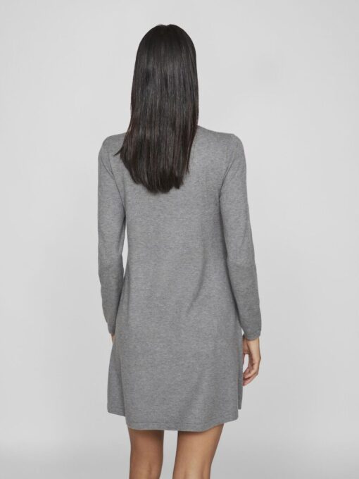 Vila Comfy A-line Dress Medium Grey Melange
