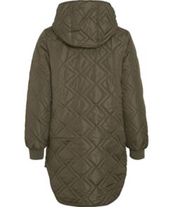 Vila Jade Hooded Jacket Dusty Olive