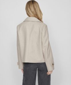 Vila Solo Short Jacket Natural Melange
