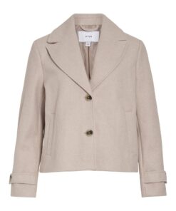 Vila Solo Short Jacket Natural Melange