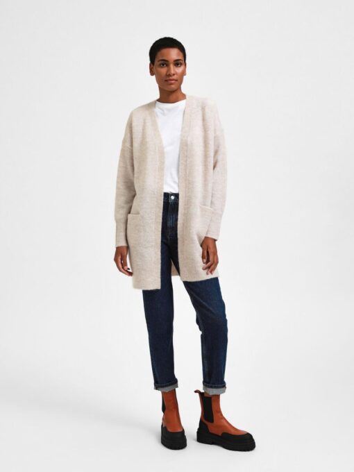 Selected Femme New Lulu Long Cardigan Birch