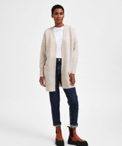 Selected Femme New Lulu Long Cardigan Birch