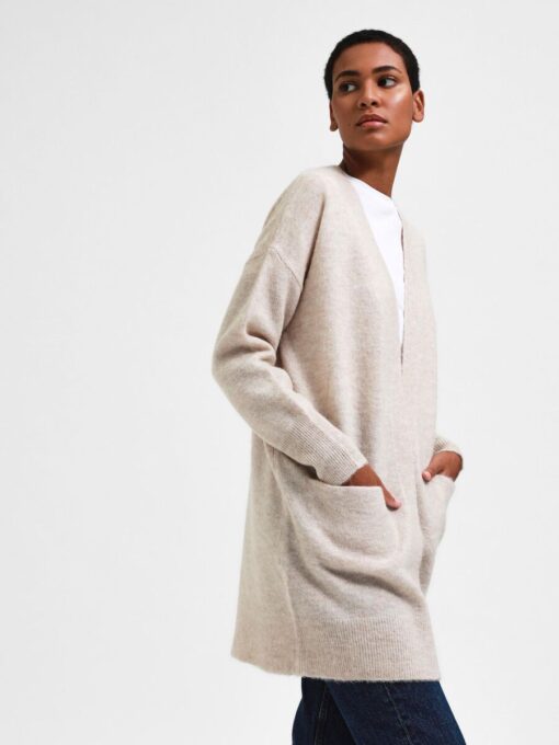 Selected Femme New Lulu Long Cardigan Birch