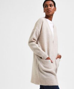 Selected Femme New Lulu Long Cardigan Birch