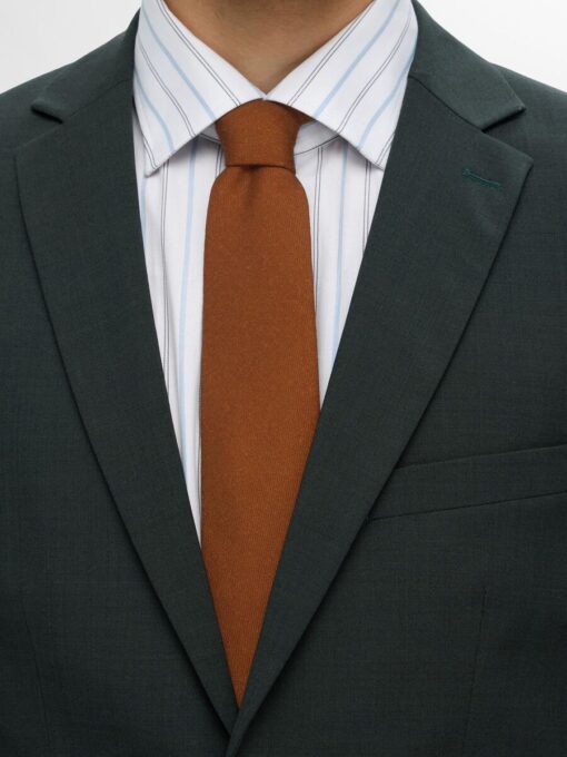 Selected Homme Plain Wool Tie Wood Thrush
