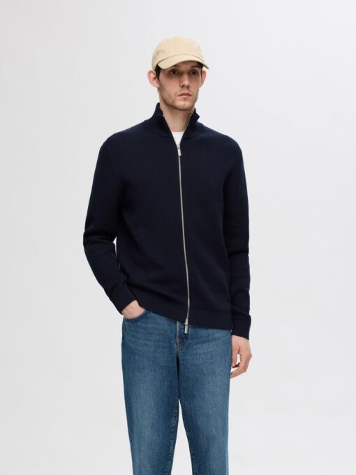Selected Homme Dane Full Zip Cardigan Sky Captain