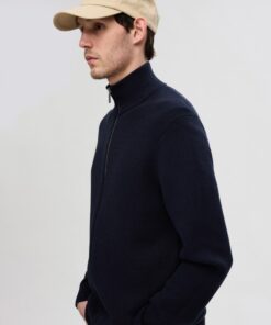 Selected Homme Dane Full Zip Cardigan Sky Captain