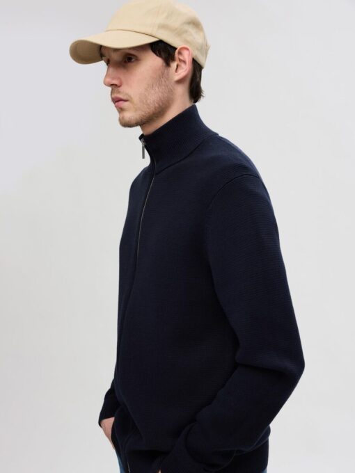 Selected Homme Dane Full Zip Cardigan Sky Captain