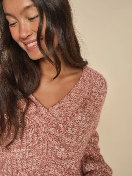 Mos Mosh Jaylin V-neck Knit Rosette